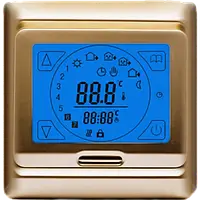 Терморегулятор сенсорний програмований In-Therm Е91 для теплої підлоги ( GOLD )