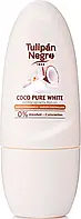 Дезодорант шариковый Tulipan Negro White Coconut Deo Roll On, 50 мл