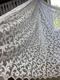 Тюль жакард заввишки 2,9 м. біла