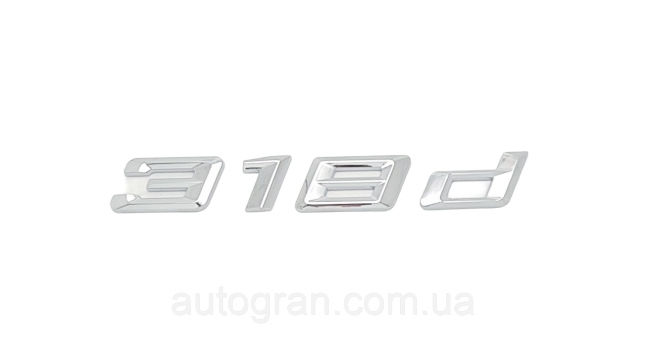 Емблема напис багажника BMW F і G серія 318d, фото 1