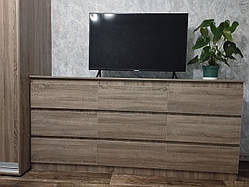 Комод 9 Лайт дуб сонома трюфель розмір 1900*450*900 мм