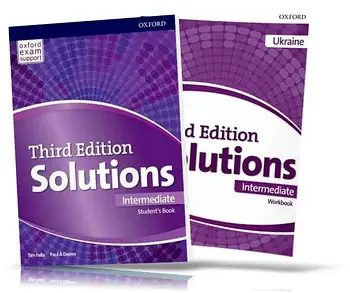 Solutions 3rd Edition Intermediate Student's Book + Workbook (комплект)