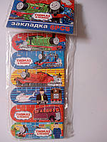 Набір магнітних закладів для книг із лінійкою в наборі 6 штук Паровозик Томас