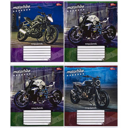Зошит 24 арк. клітинка "МРІЇ" / Motocycle, фото 1