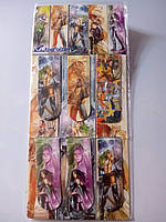 Набір магнітних закладів для книг із лінійкою, у наборі 6 штук