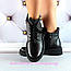 Зимові черевики жіночі чорні шкіряні К 1437, фото 3