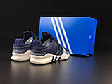 Чоловічі кросівки Adidas Equipment Rug Guidance EQT темно-сині, Взуття на літо текстиль, фото 5