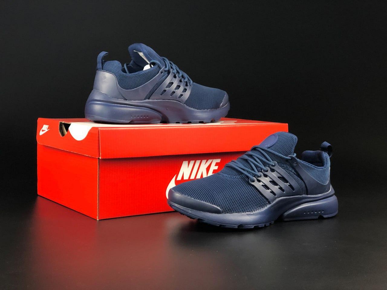 Кросівки Nike Air Presto Найк Аїр Престо сині модні бігові кросівки текстиль