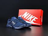 Кросівки Nike Air Presto Найк Аїр Престо сині модні бігові кросівки текстиль, фото 3