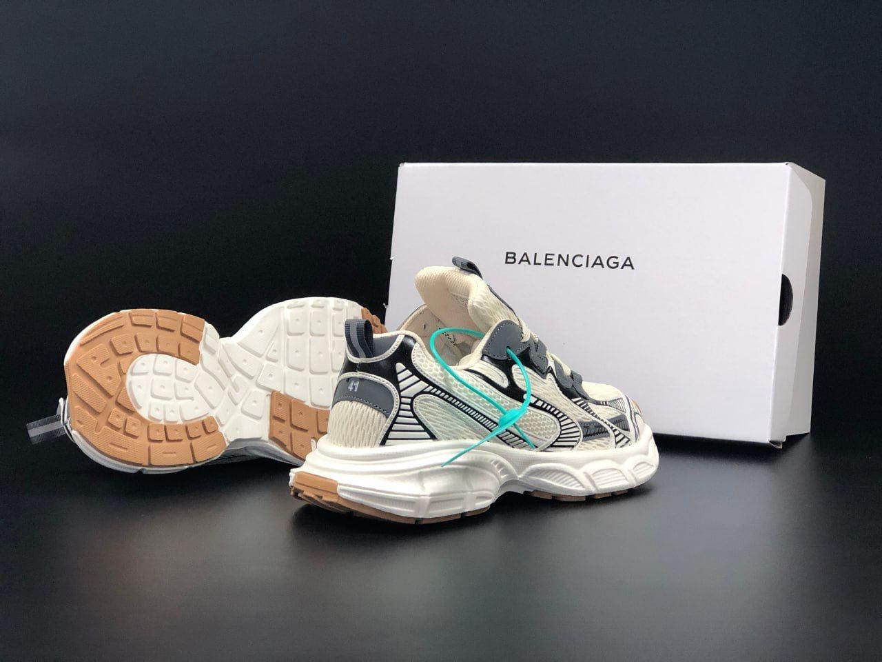 Кросівки жіночі Balenciaga 3XL літні сітка для бігу, повсякденні легкі якісні бежеві