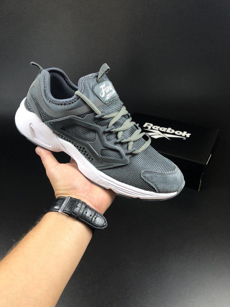 Чоловічі кросівки Reebok Fury Adapt для бігу, повсякденні, сітка, замшеві, легкі, літні