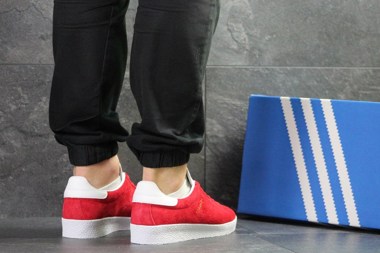 Чоловічі кросівки-кеди Adidas Topanga Взуття на Демісезонні замша червоні