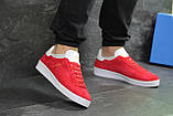 Чоловічі кросівки-кеди Adidas Topanga Взуття на Демісезонні замша червоні, фото 4
