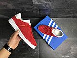 Чоловічі кросівки-кеди Adidas Topanga Взуття на Демісезонні замша червоні, фото 6