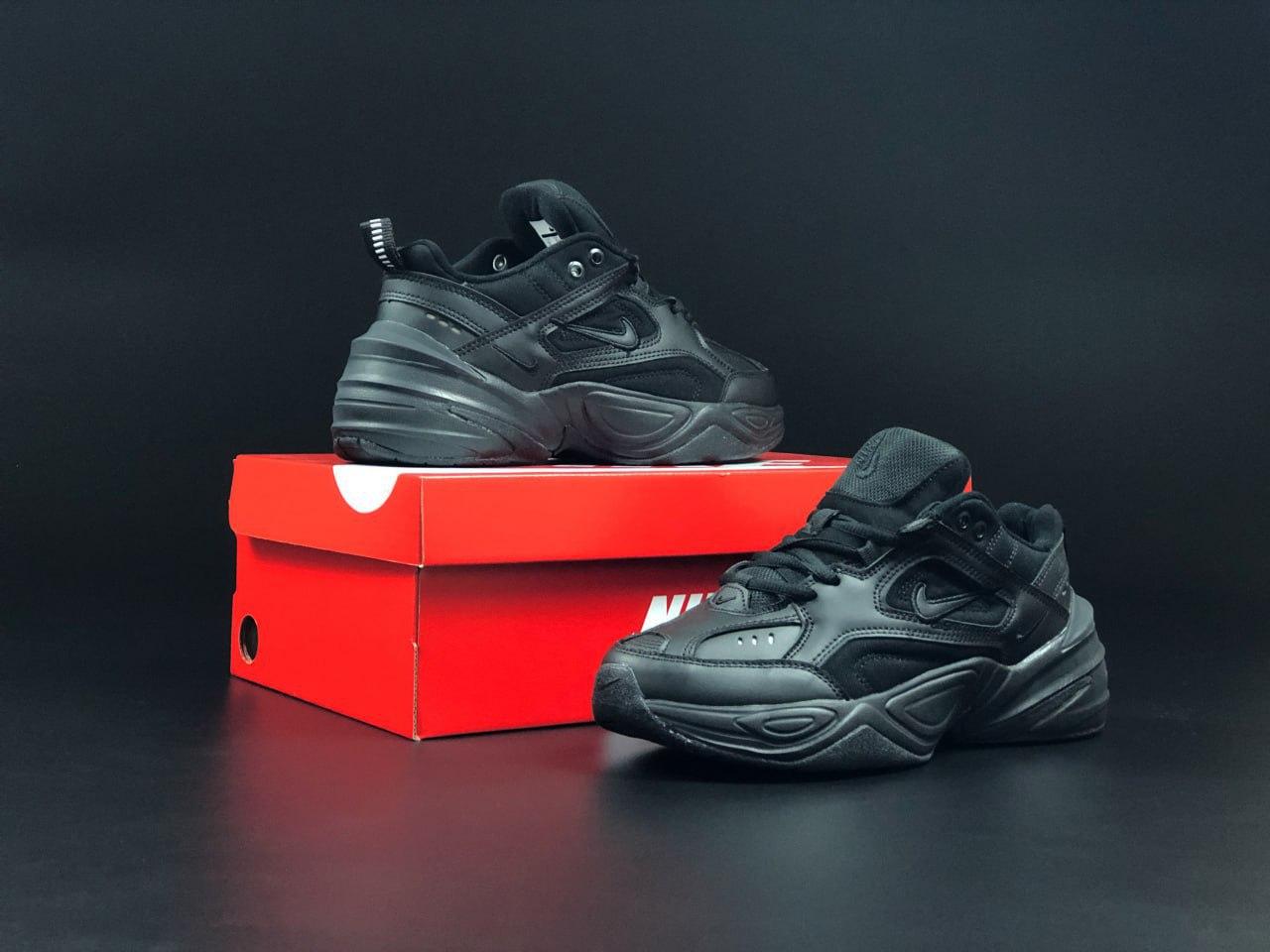 Кросівки Nike M2k Tekno Найк м2 текностильні, повсякденні гарні, чорні шкіра