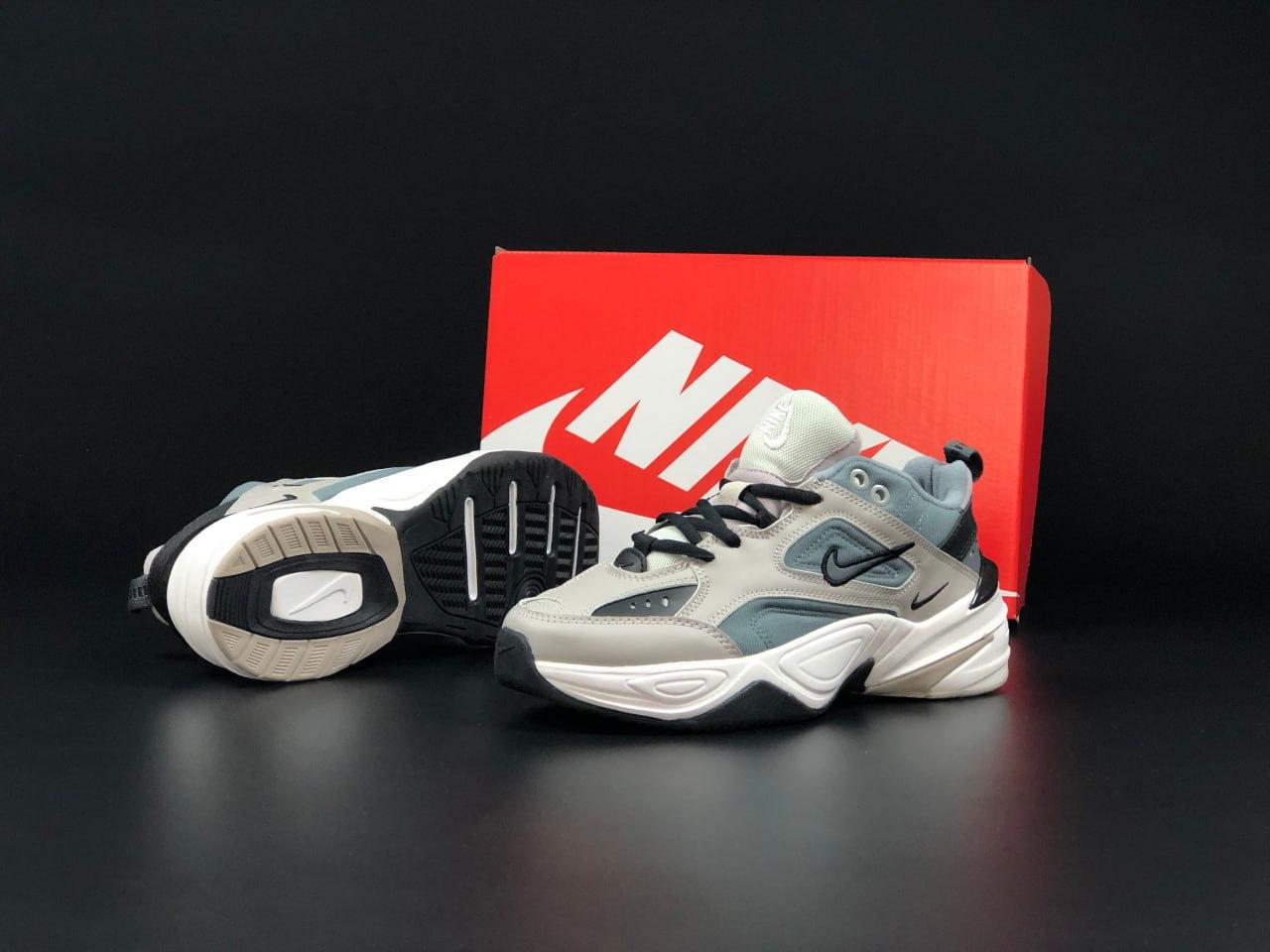 Кросівки Nike M2k Tekno Найк м2 текностильні, повсякденні гарні, сірі шкіра
