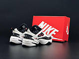 Кросівки Nike M2k Tekno Найк м2 текностильні, повсякденні гарні, чорно-білі шкіра, фото 2