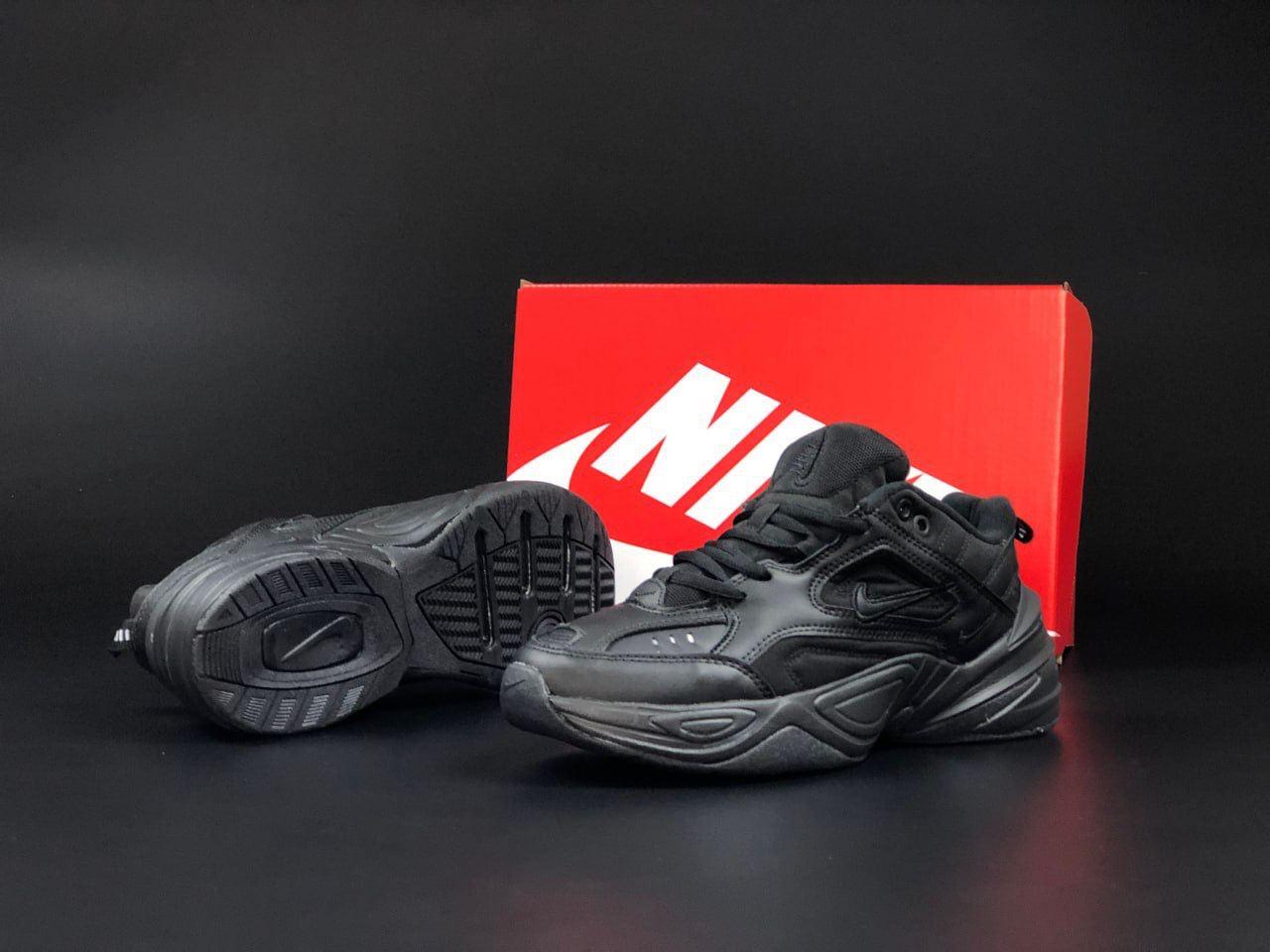 Кросівки Nike M2k Tekno Найк м2 текностильні, повсякденні гарні, чорні шкіра