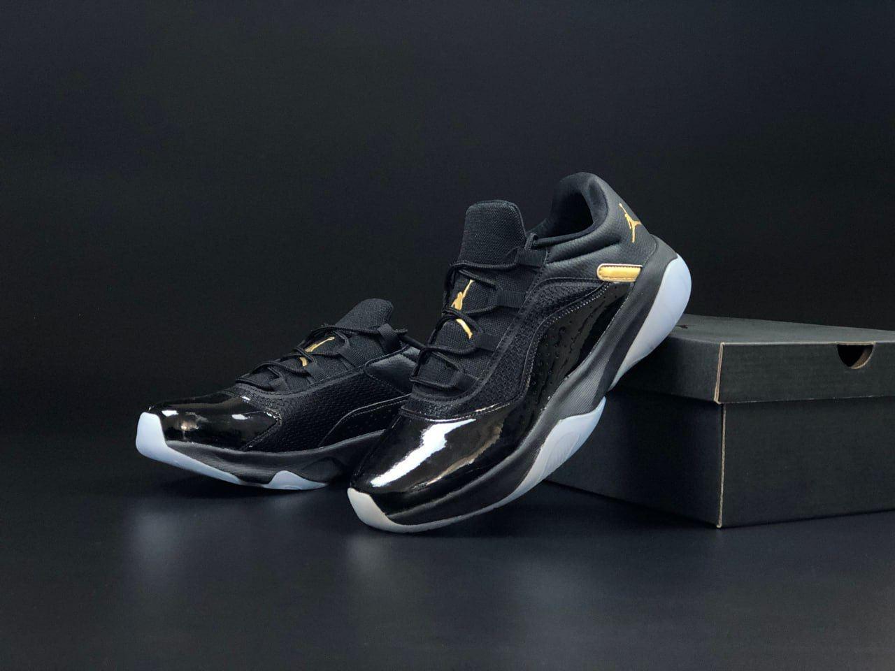 Кросівки Nike Air Jordan 11 cmft Найк Аір Джордан стильні, повсякденні гарні, чорні шкіра