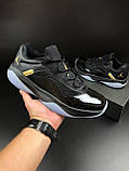 Кросівки Nike Air Jordan 11 cmft Найк Аір Джордан стильні, повсякденні гарні, чорні шкіра, фото 7