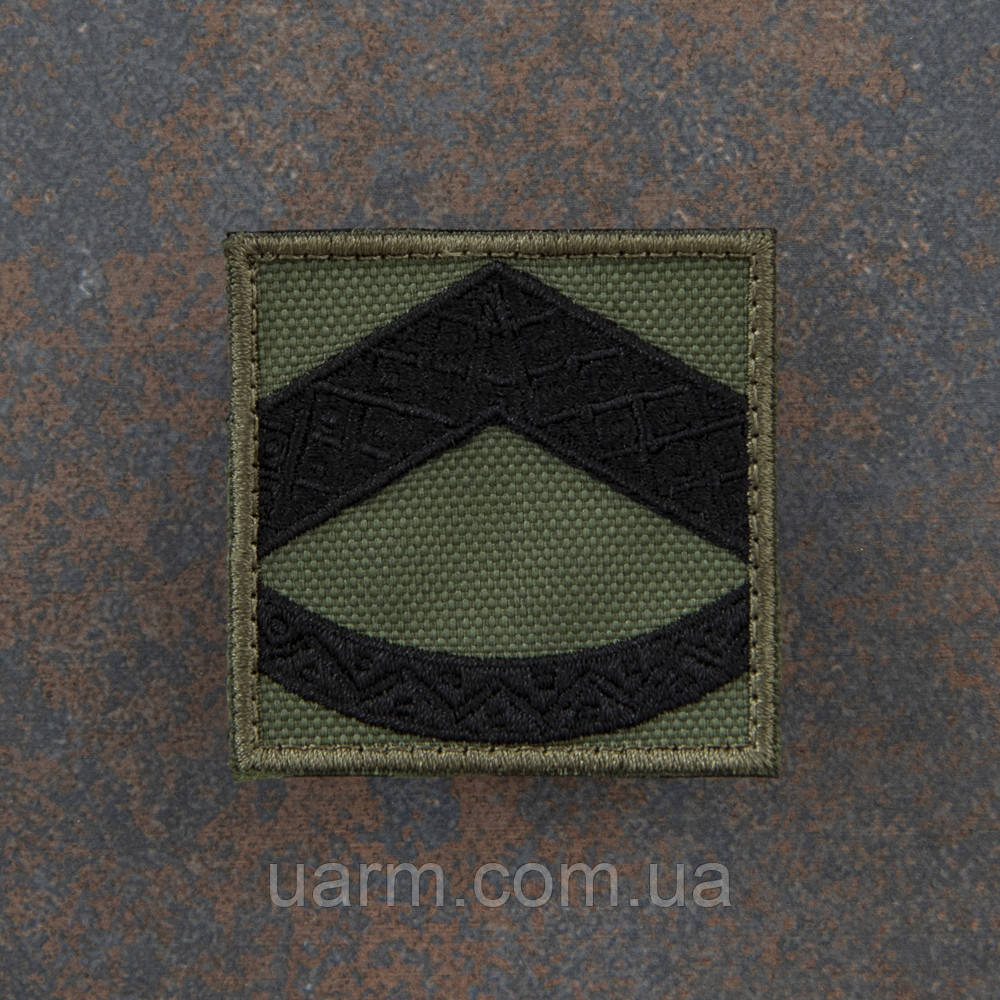 Погон НАТО штаб-сержант олива 5.0 х 5.0, фото 1