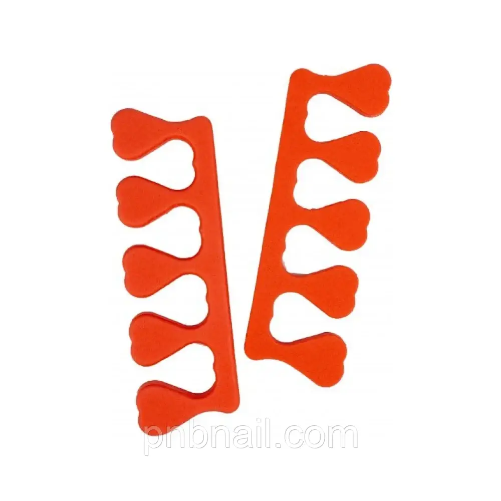 Розділювачі для пальців ніг (розпірки), 1 пара, червоні