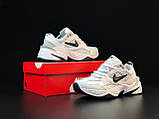 Кросівки Nike M2k Tekno Найк м2 текностильні, повсякденні гарні, білі шкіра, фото 3