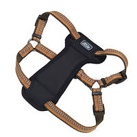 Шлея с нагрудником для собак Coastal K9 Explorer Harness 2.3-4.5 кг 30-46 см Черно-коричневый TM, код: 7890886