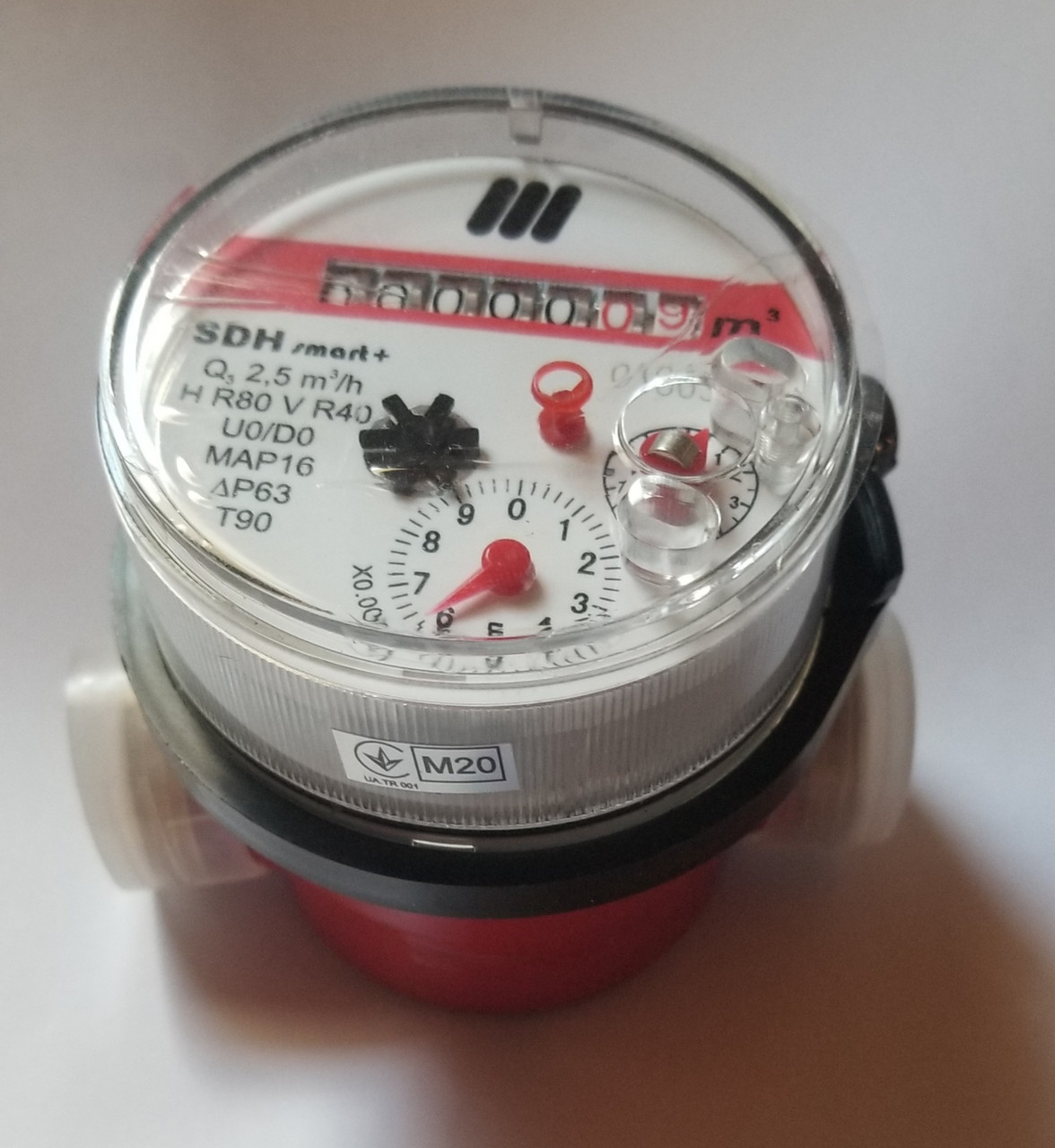Лічильник гарячої води 1/2" SDH Smart+ DN15 Q2.5 R80 L=80 мм квартирний Україна