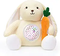 Перезаряджуваний Дитячий Baby Shower Дівчинці та Хлопчику Іграшка Кролик з білим шумом, датчиком плачу