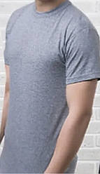 Чоловічі однотонні футболки з 100% бавовни тм EZGI р66 (50-52)