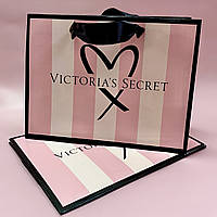 Подарочный пакет с логотипом Victoria's Secret и сердцем размер S 200х150х90