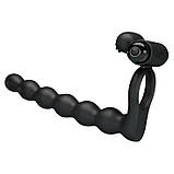 Насадка на член Pretty Love Hercules Vibro Penis Sheath III Black, фото 4