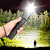 Яскравий ручний ліхтар потужний акумуляторний тактичний Police, ліхтар ручний металевий з лінзою BL 8900, фото 4