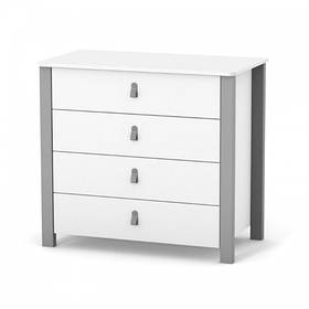 Комод Верес 900 Монако біло-графітовий