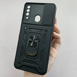 Чохол для Samsung Galaxy A20s протиударний зі шторкою чохол на телефон самсунг а20с чорний crt