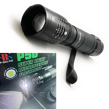 Яскравий ручний ліхтар потужний акумуляторний тактичний Police, ліхтар ручний металевий з лінзою BL 8900