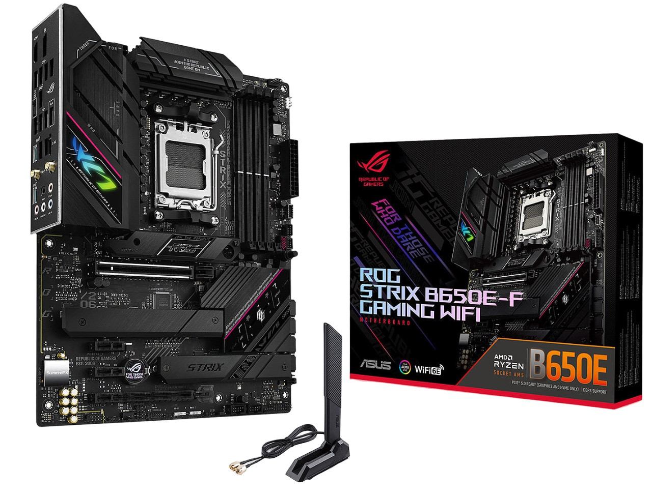 Материнська плата Asus ROG Strix B650E-F Gaming Wi-Fi Socket AM5