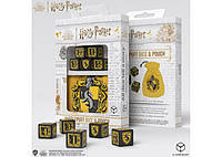 Настольная игра Q-Workshop Набор кубиков Harry Potter. Hufflepuff Dice & Pouch (5 шт. + мешочек)