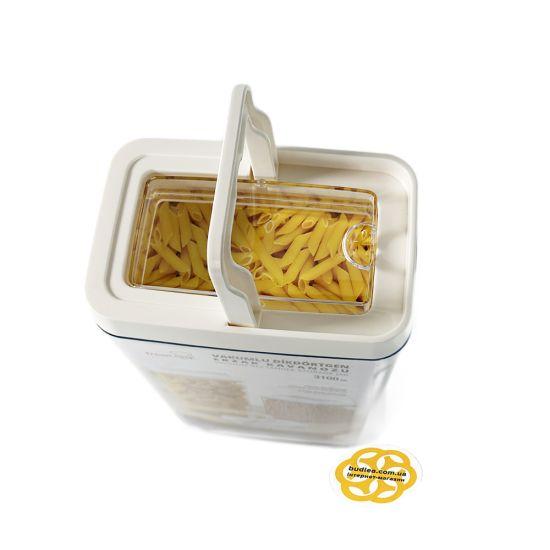 Пластиковий органайзер для зберігання круп вакуумний 3,1 л. пластик OKYANUS, фото 1