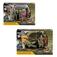 Дитячий ігровий набір Солдат з аксесуарами та транспортом 81-53EF 2 види