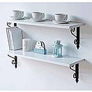 Консоль Уголок меблевий чорний посилений металевий декоративний YGD29*35 см, фото 3