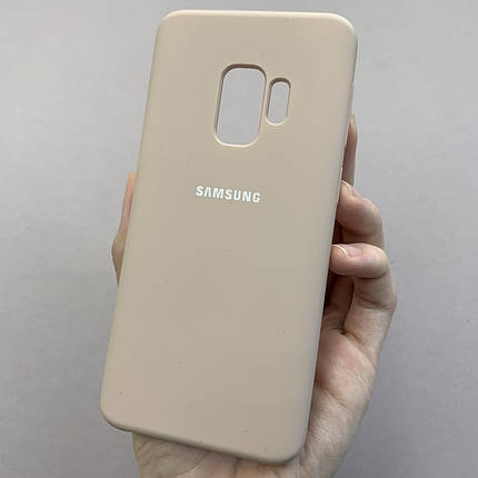 Чохол для Samsung Galaxy S9 оксамитовий щільний чохол на телефон самсунг с9 бежевий ssd, фото 1