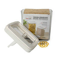 Органайзер для зберігання сипучих продуктів вакуумний 2,1 л, пластик OKYANUS, фото 4