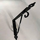 Консоль Уголок меблевий чорний посилений металевий декоративний YGD29*35 см, фото 2