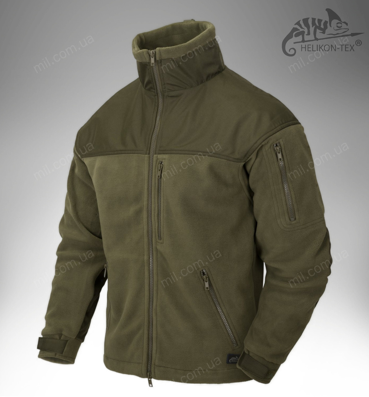 Тактична кофта / куртка флісова Helikon Tex Classic Army Fleece (olive), фото 1