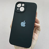 Чехол для Apple iPhone 14 чехол с квадратными гранями с защитой камеры на телефон айфон 14 черный p4q