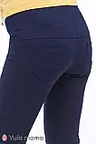 Брюки для вагітних із стрейчевого котону з ефектом peach-touch Prime S Юла Мама Синій, фото 3