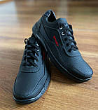 Чоловічі туфлі чорні спортивні прошиті  (код 5328 ), фото 3