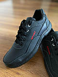 Чоловічі туфлі чорні спортивні прошиті  (код 5328 ), фото 6